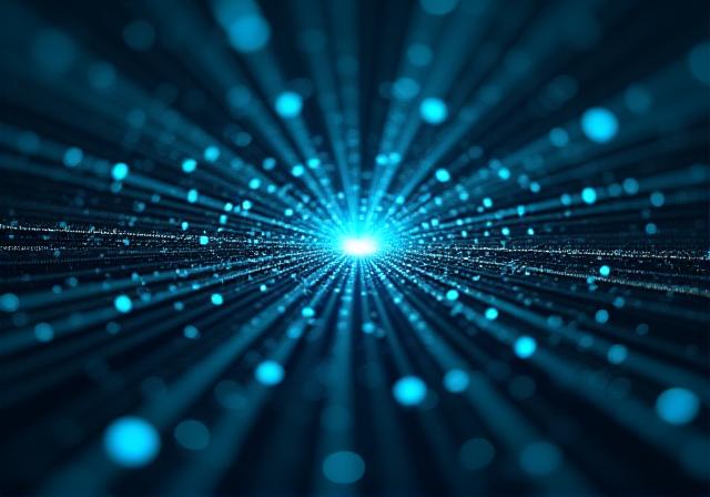 Abstract visualization of customer retention data patterns